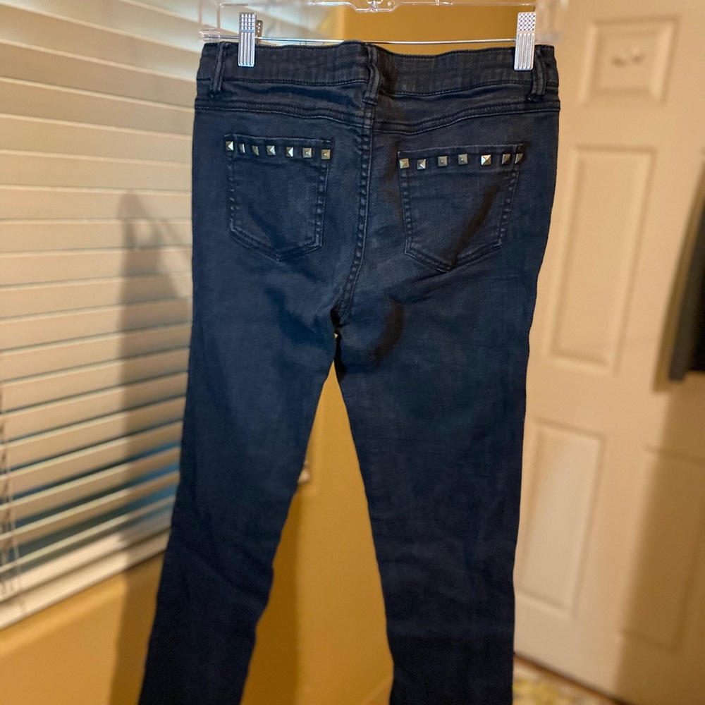 Forever 21 Studded Embellished Black Denim Jeans